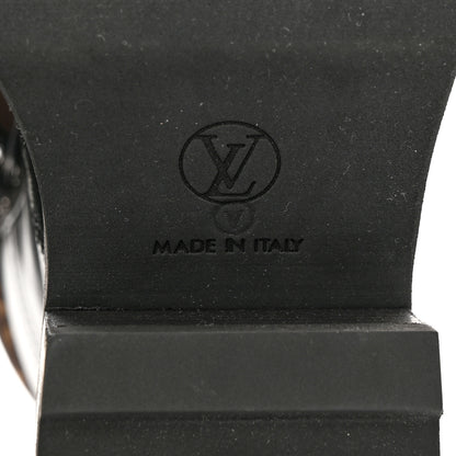 Louis Vuitton Calfskin Monogram Nylon LV Beaubourg Ankle Boots 37.5 Black 7 of 8