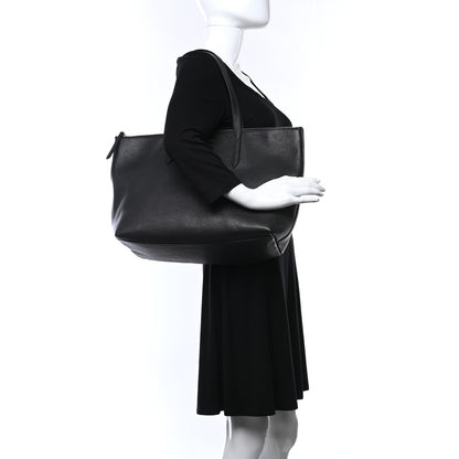 Jimmy Choo Grainy Calfskin Bria Tote Black 2 of 7
