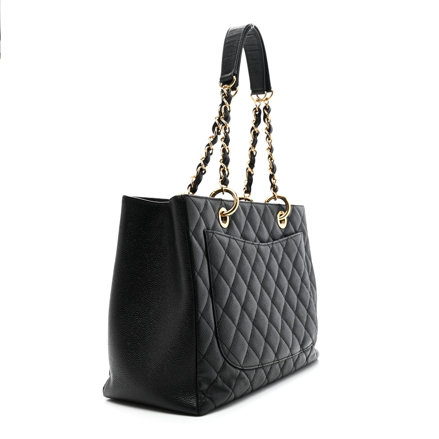 Chanel Caviar Quilted Grand Shopping Tote GST Black 2 of 14