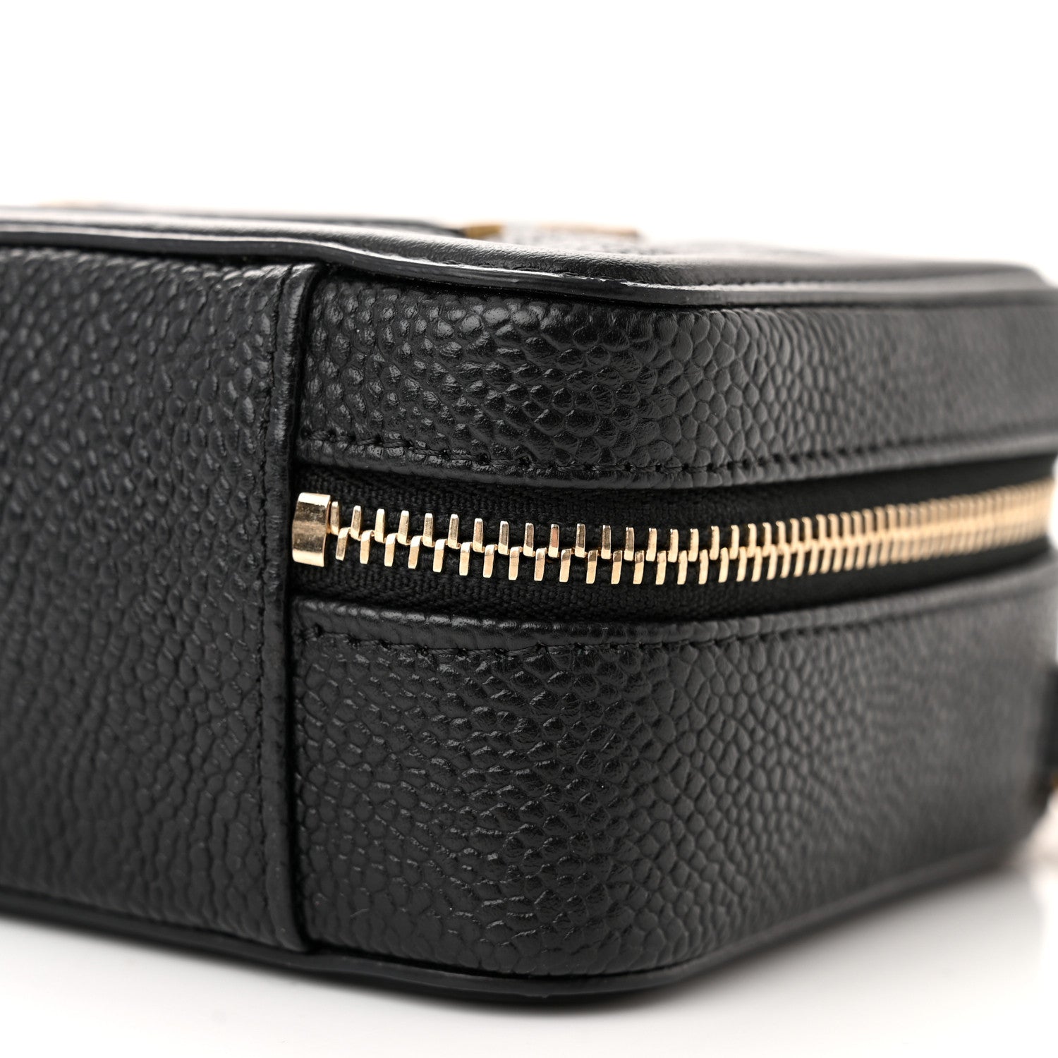 Chanel Caviar Quilted CC Filigree Vanity Clutch With Chain Black 10 of 10