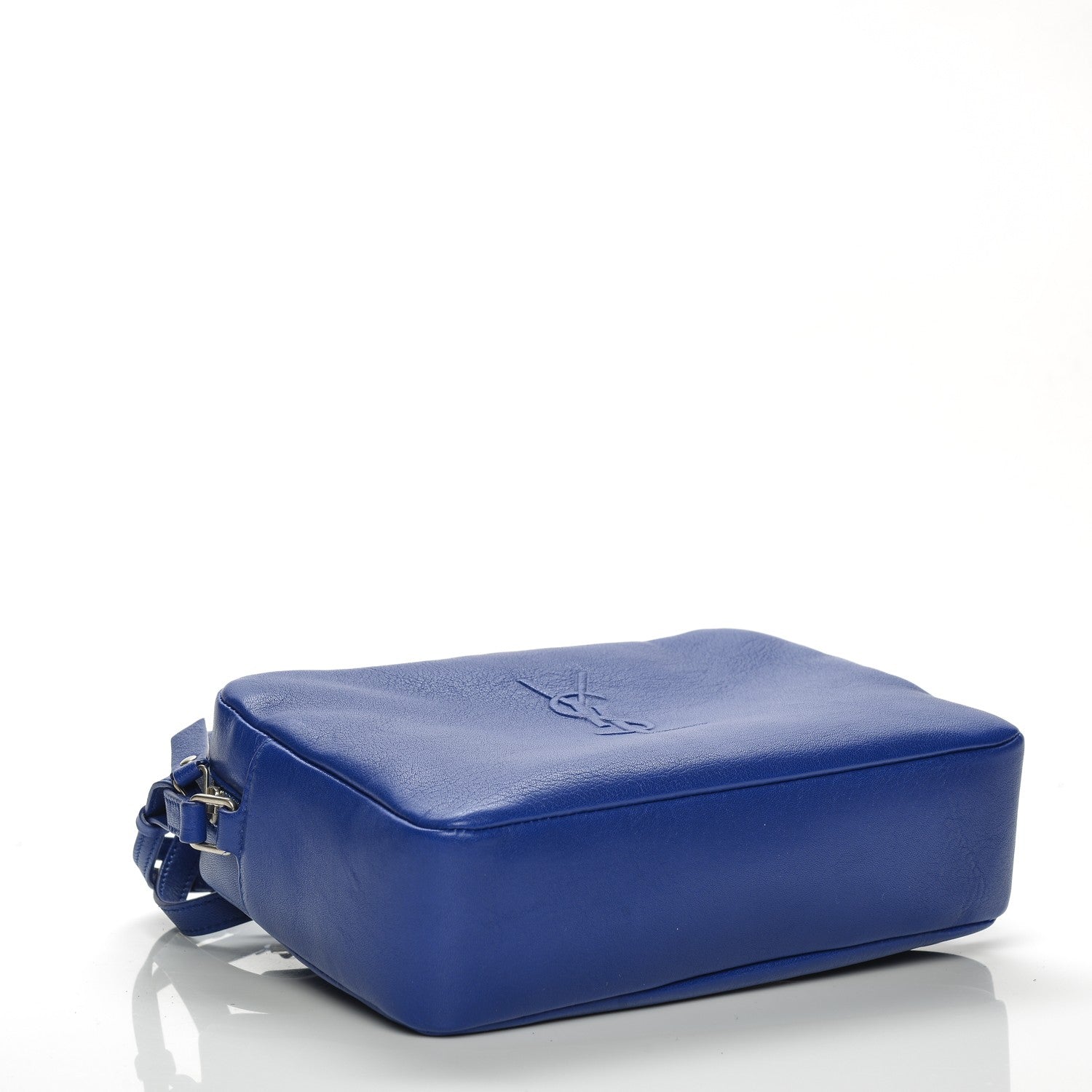 Saint Laurent Lambskin Monogram Small Lou Camera Bag Royal Blue 4 of 7