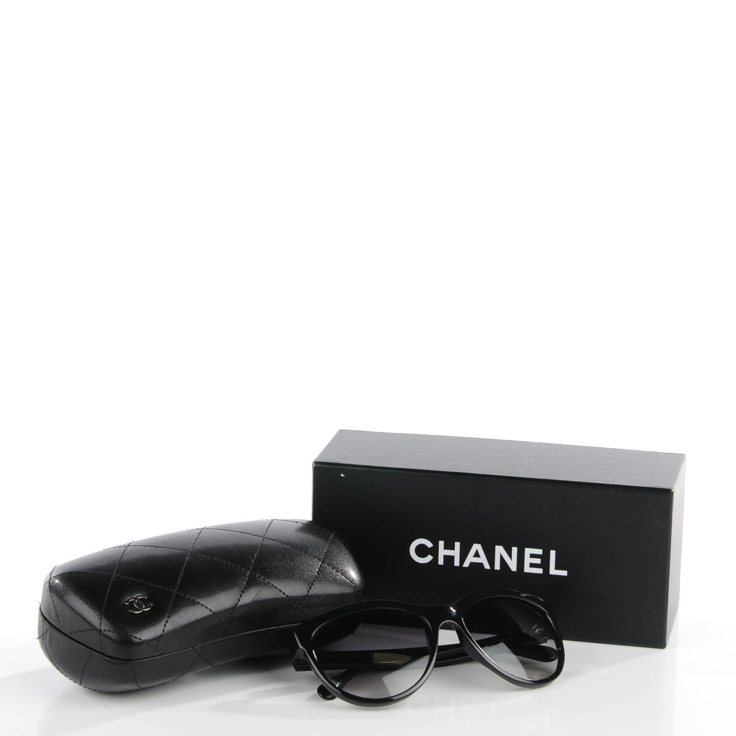 Freshwater Cultured Pearl Butterfly Sunglasses 6040-H Black