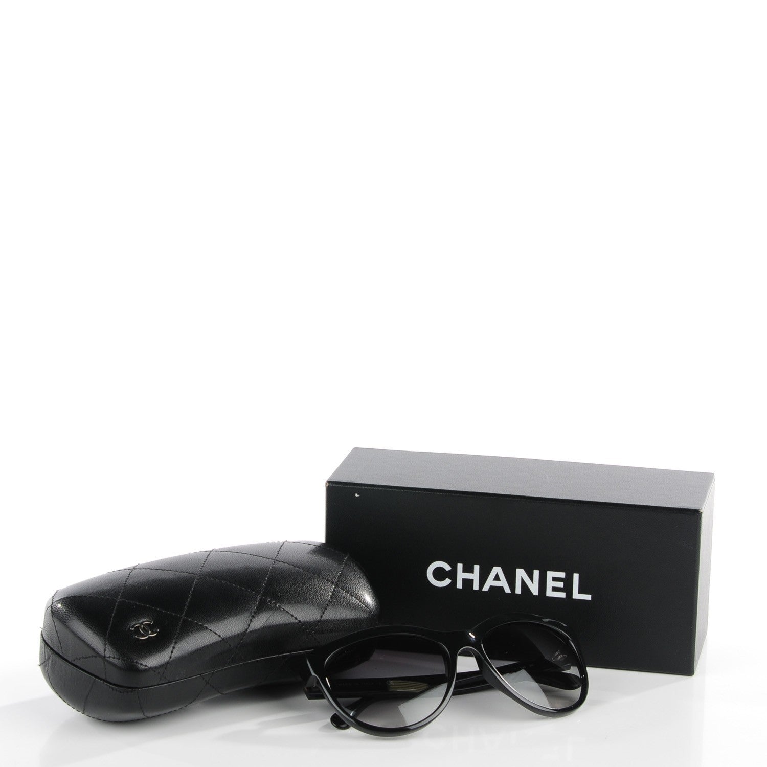 Chanel Freshwater Cultured Pearl Butterfly Sunglasses 6040-H Black 6 of 6