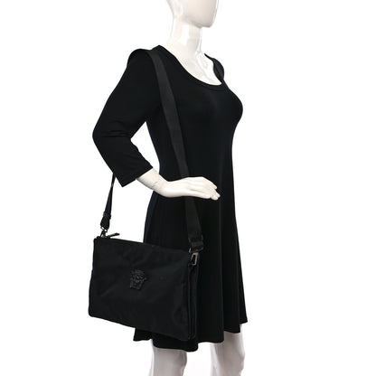 Versace Nylon Palazzo Medusa Messenger Black 2 of 8