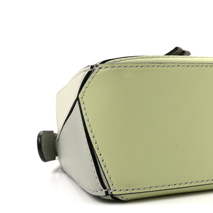 Loewe Calfskin Mini Puzzle Bag Ash Grey Light Celadon 8 of 9