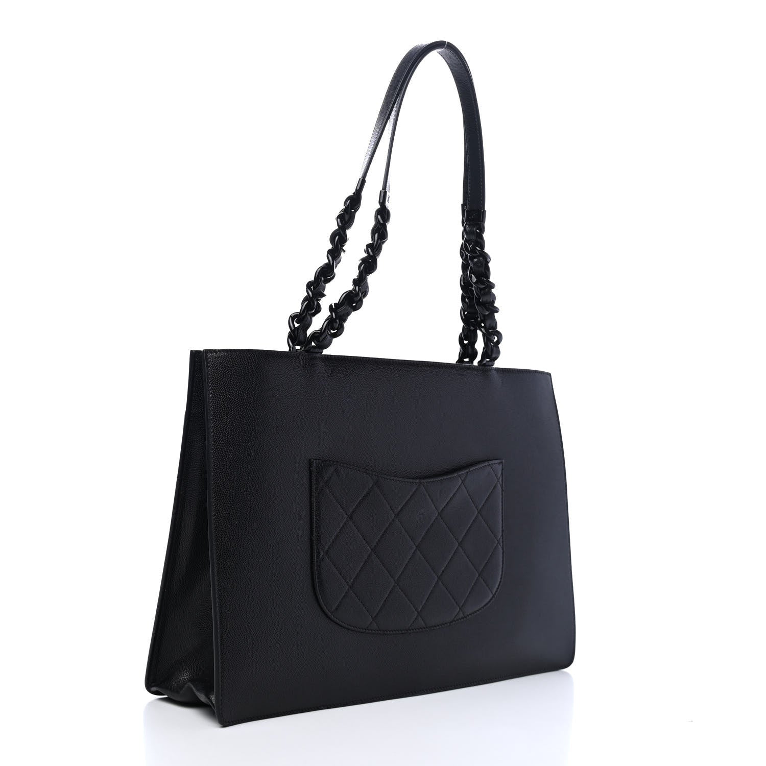 Chanel Caviar Quilted My Everything Large Shopping Tote Black 2 of 4