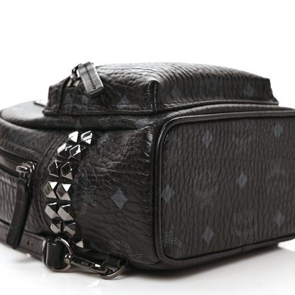 MCM Visetos Side Stud X-Mini Stark Bebe Boo Backpack Black 8 of 9