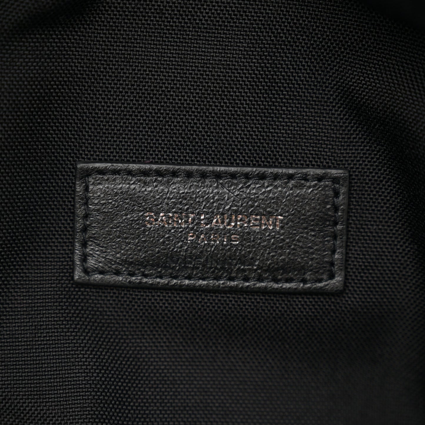 Lambskin Logo Ripstop Body Belt Bag Black