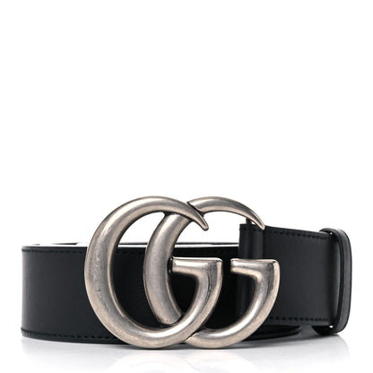 Gucci Moon Calfskin Nickel Double G 40mm Belt 90 36 Black 1 of 8