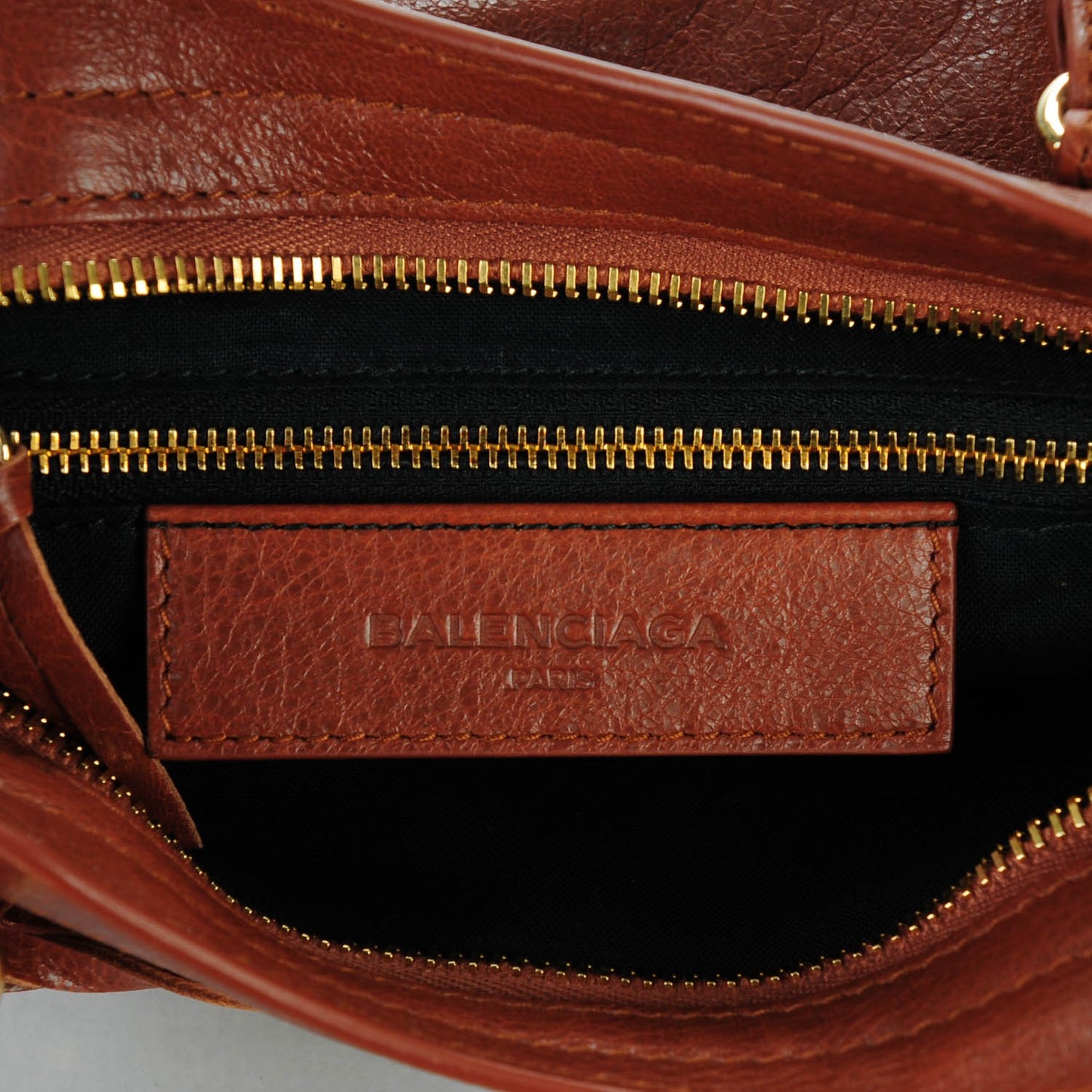 Agneau Classic Hardware Mini City Marron Cognac