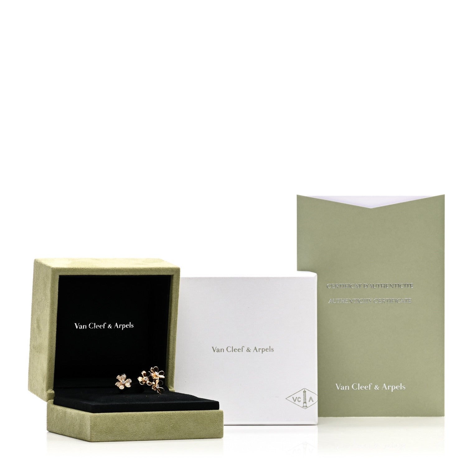 Van Cleef & Arpels 18K Yellow Gold Diamond Frivole Between The Finger Half Pave Ring 51 5.75 5 of 5
