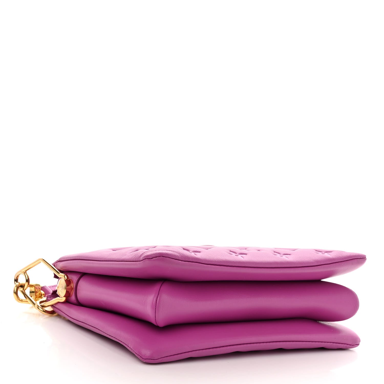 Louis Vuitton Lambskin Embossed Monogram Coussin BB Orchid 4 of 12
