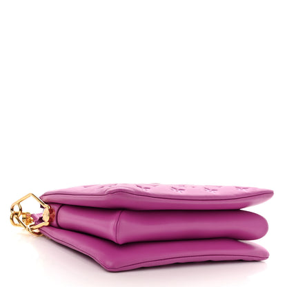 Louis Vuitton Lambskin Embossed Monogram Coussin BB Orchid 4 of 12