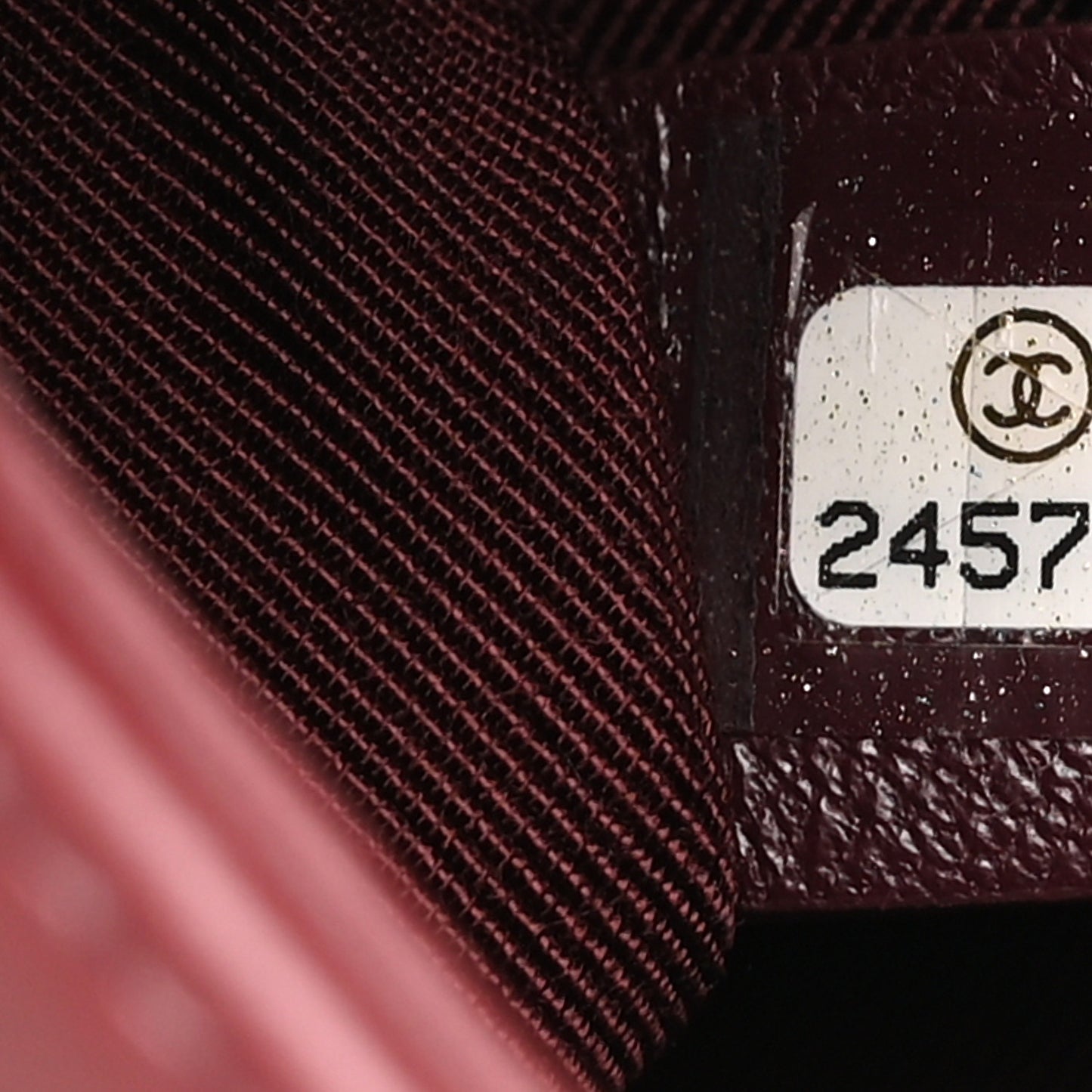 Velvet Lambskin Mini Camellia Flap Black Burgundy