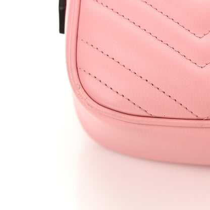 Gucci Calfskin Matelasse Small GG Marmont Chain Shoulder Bag Wild Rose 14 of 15