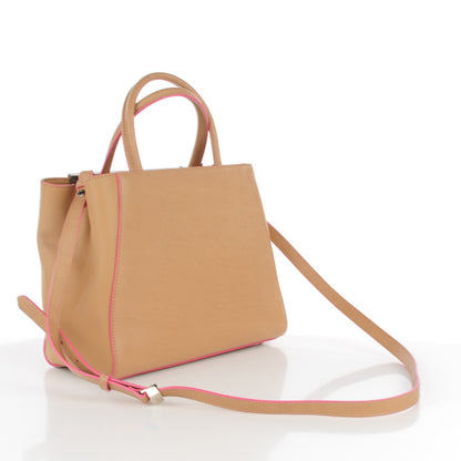 Fendi Vitello Elite Light Bulb Charm Petite 2Jours Tote Cuoio 3 of 8