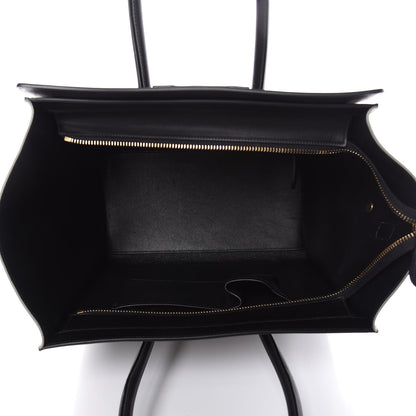 Celine Satin Calfskin Mini Tri-Color Luggage Dark Grey 5 of 11