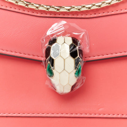 Bulgari Calfskin Serpenti Forever Shoulder Bag Pink 11 of 13