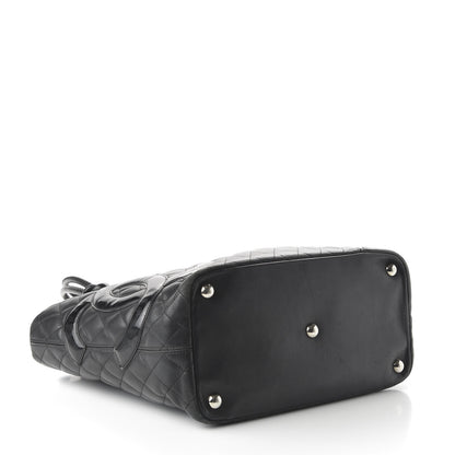 Chanel Calfskin Quilted Large Cambon Tote Black 4 of 13