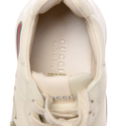 Gucci Calfskin Logo Womens Rhyton Sneakers 35 Ivory 7 of 9