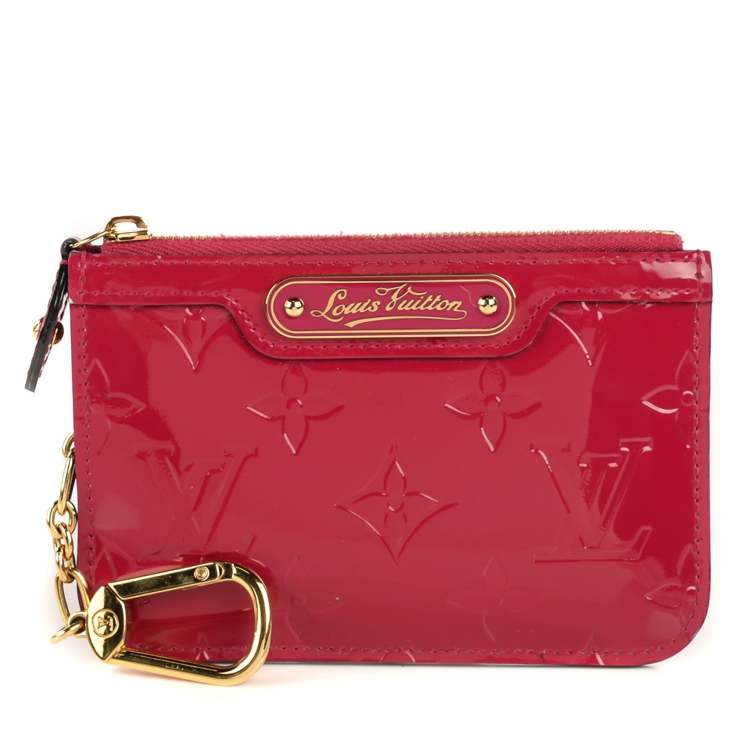 Louis Vuitton Vernis Key Pouch Rose Indien 1 of 8