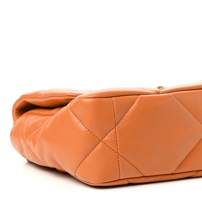 Chanel Lambskin Quilted Medium Chanel 19 Flap Light Brown 8 of 11