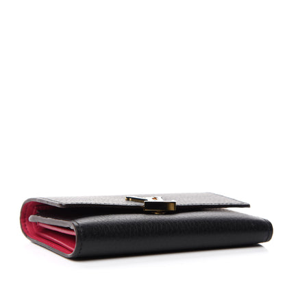 Louis Vuitton Taurillon Capucines Compact Wallet Black 4 of 8