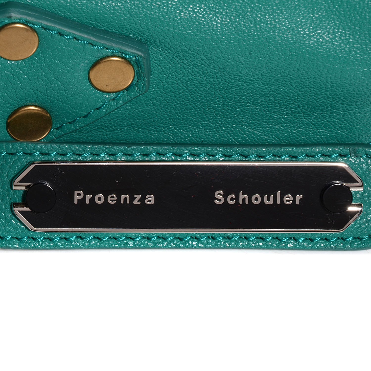 Proenza Schouler Leather PS1 Mini Pouch Messenger Bag Aqua 13 of 13