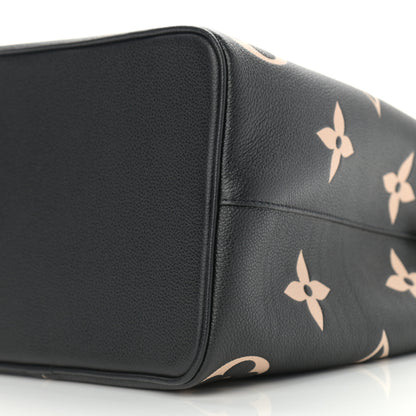 Louis Vuitton Empreinte Monogram Giant Neonoe MM Black Beige 11 of 12