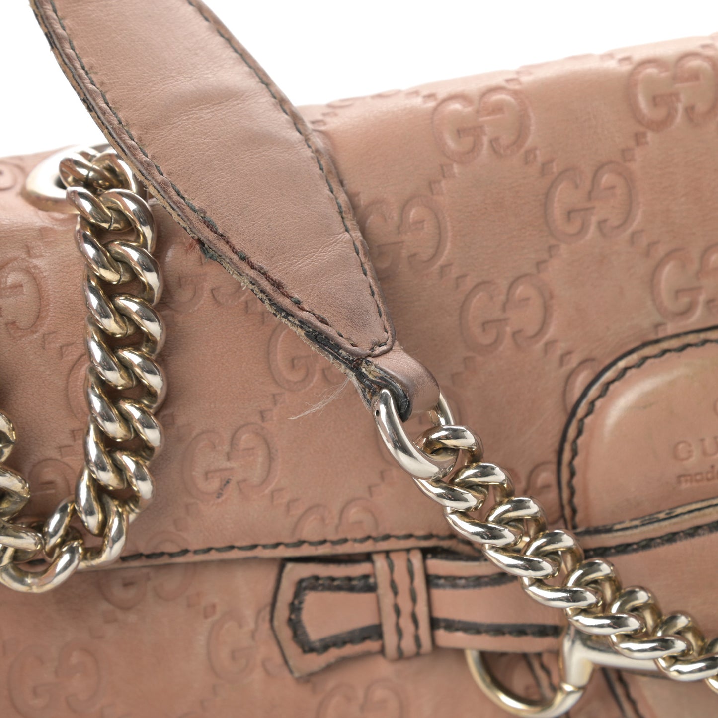 Guccissima Medium Emily Chain Shoulder Bag Camelia