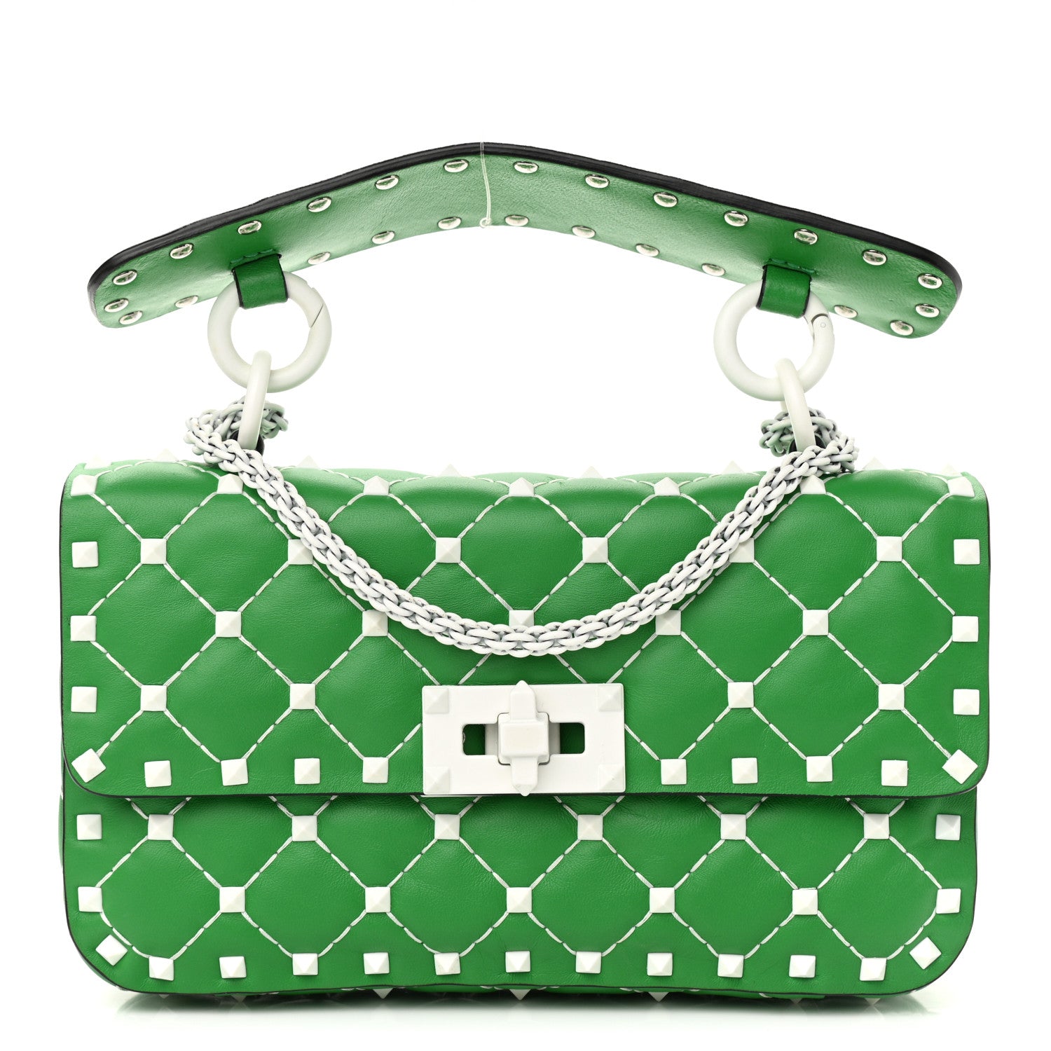 Valentino Garavani Nappa Small Free Rockstud Spike Shoulder Bag Peppermint 1 of 10