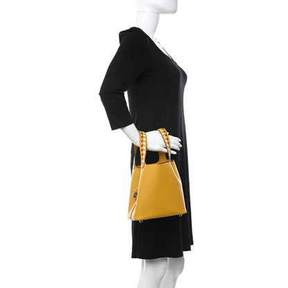 Hermes Epsom Tressage De Cuir Picotin Lock 18 PM Amber 2 of 9