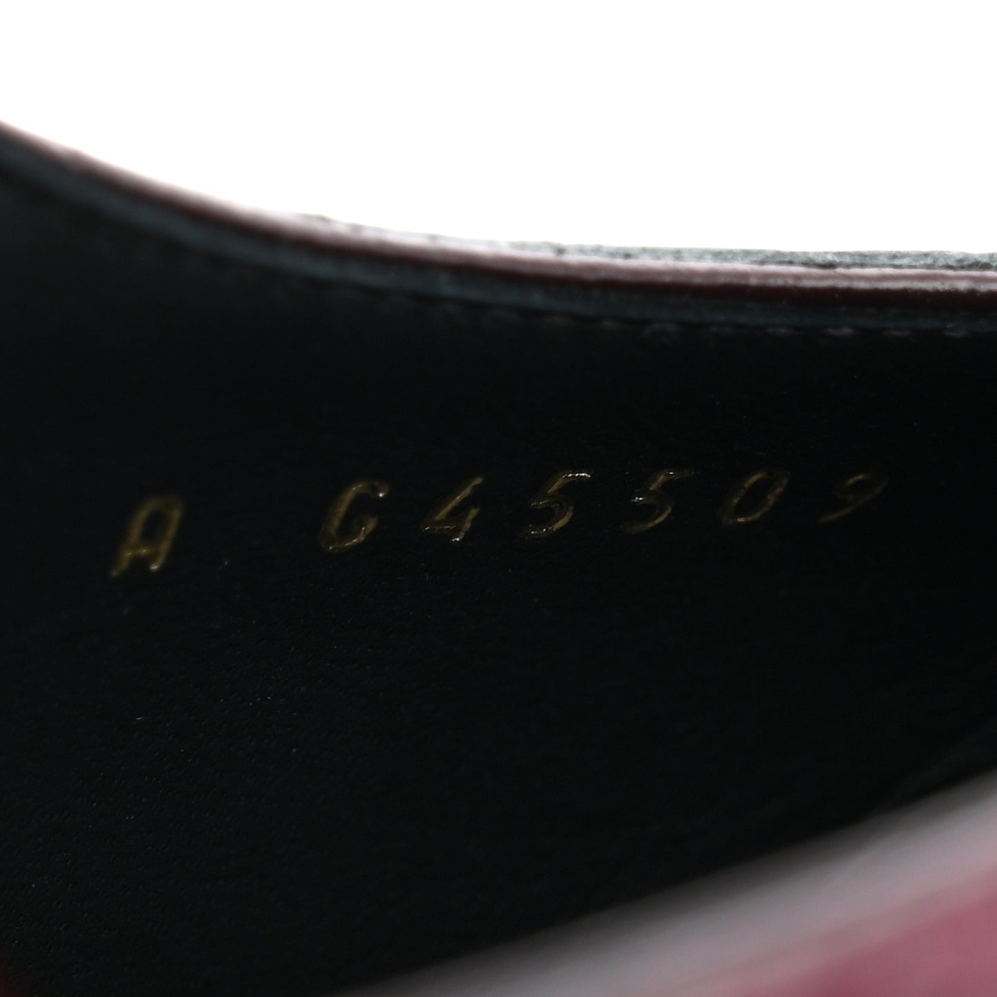 Patent Calfskin Crocodile Embossed Cap Toe CC Slingback 38 Dark Burgundy Black