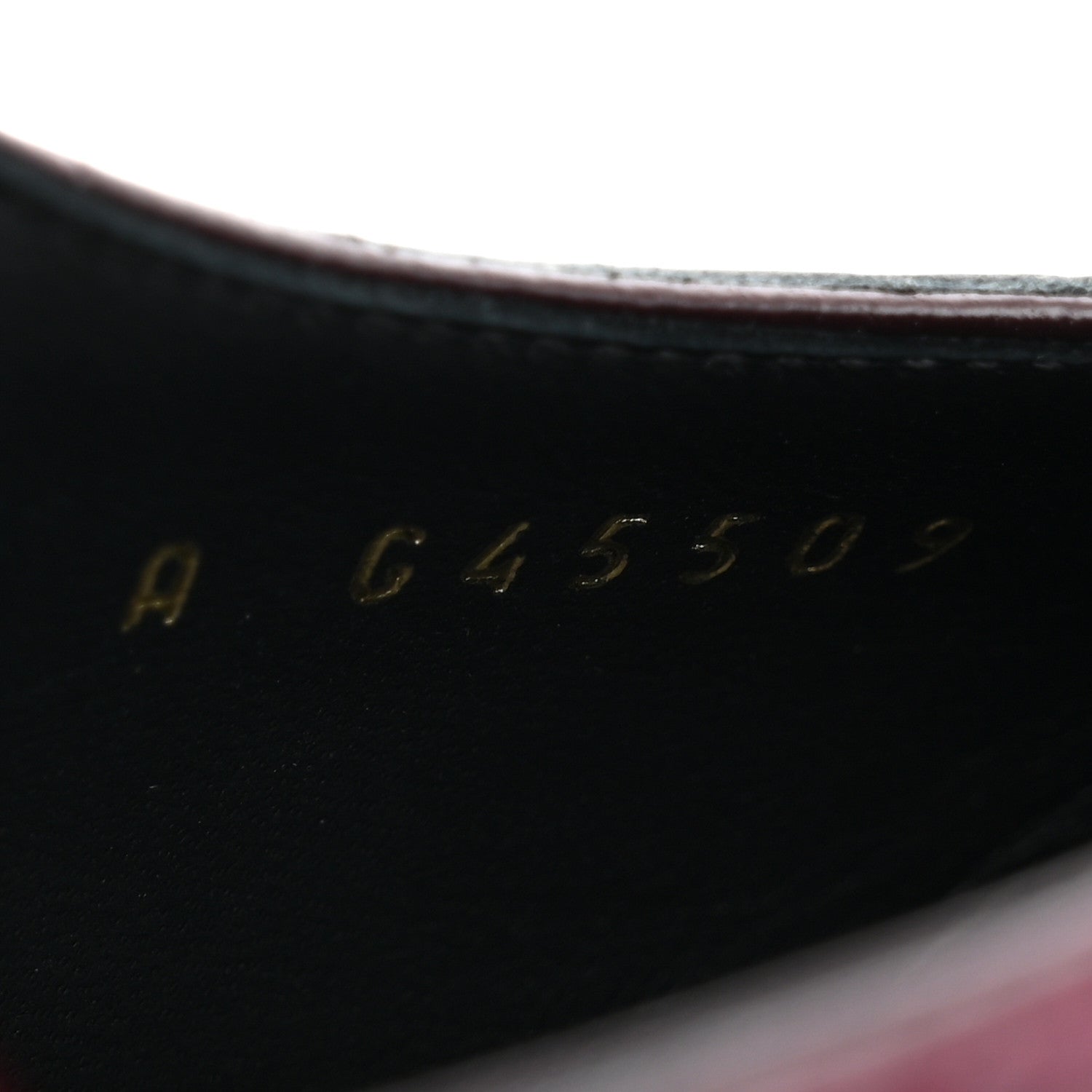 Chanel Patent Calfskin Crocodile Embossed Cap Toe CC Slingback 38 Dark Burgundy Black 9 of 10