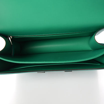 Hermes Epsom Constance 24 Bleu Paon Vert Menthe 4 of 12