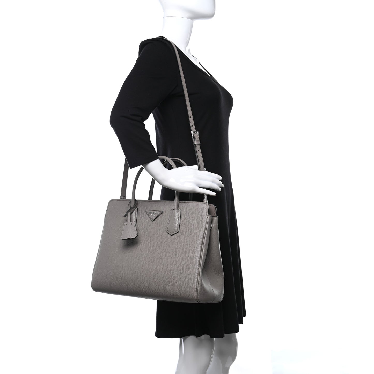 Saffiano Cuir Medium Tote Argilla