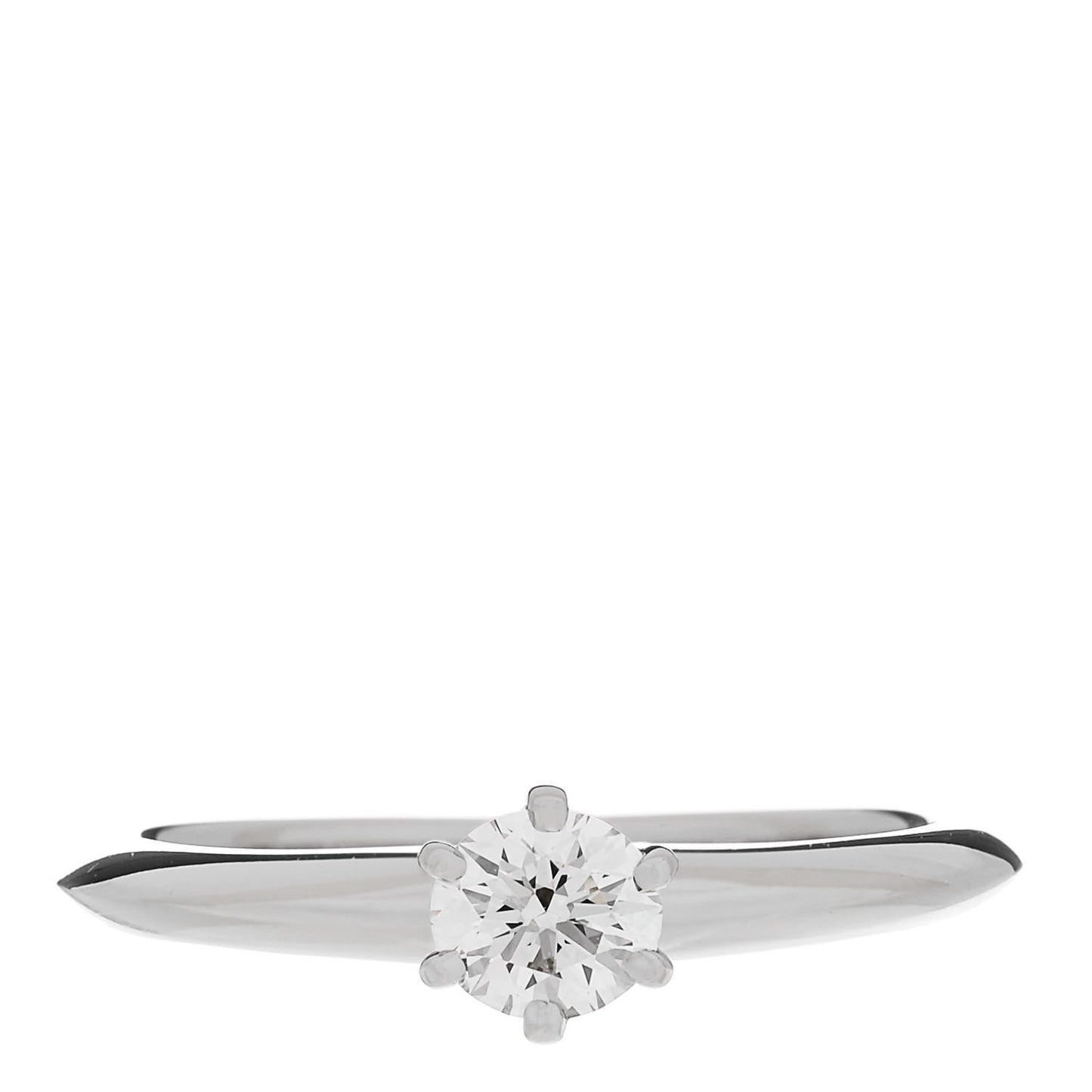 Platinum Diamond .30ct Solitaire Engagement Ring 50 5.5