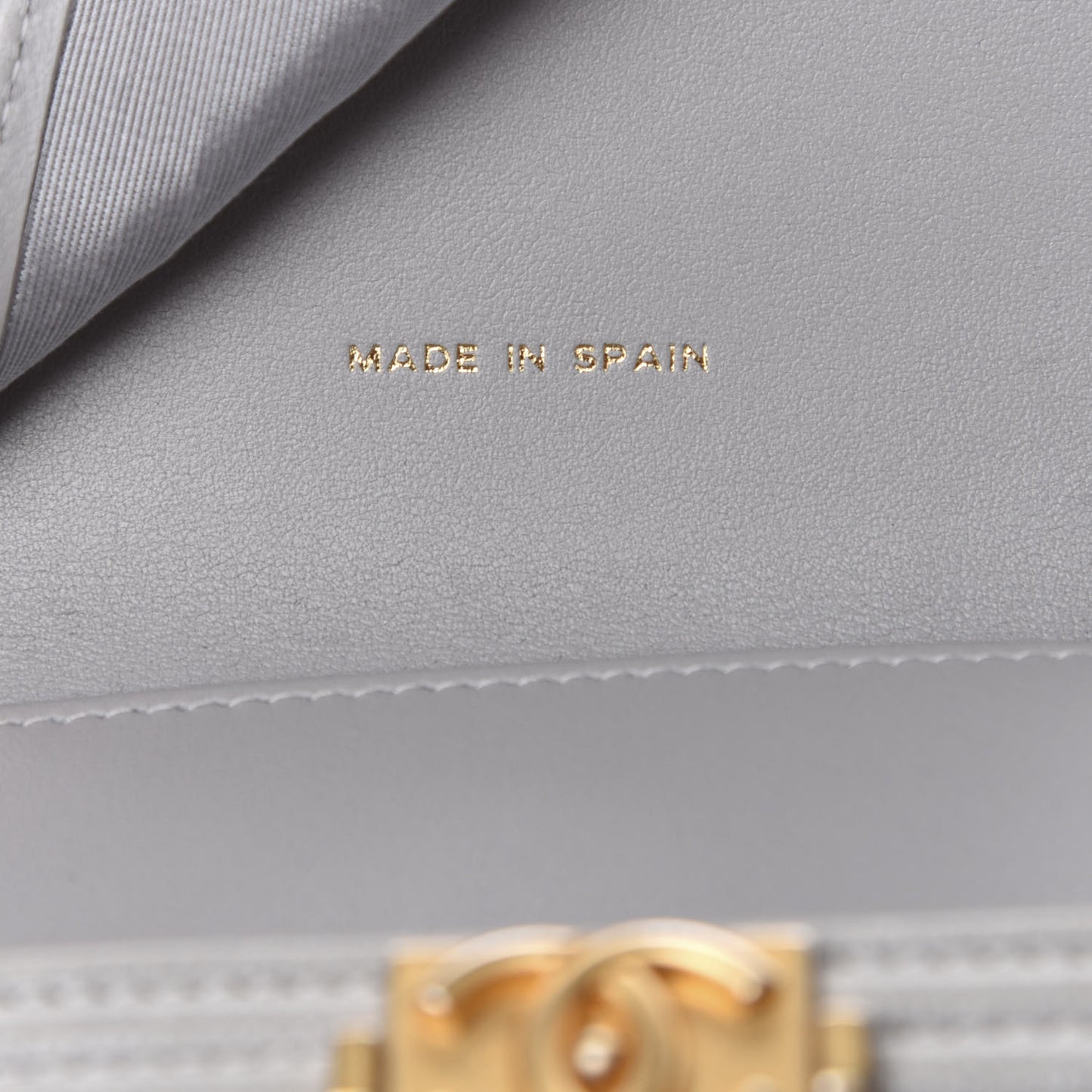 Caviar Quilted Compact Boy Flap Wallet Grey