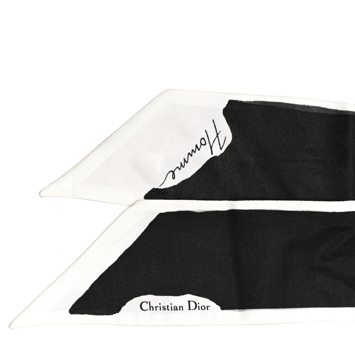 Silk ABCDIOR "H" Mitzah Scarf Black