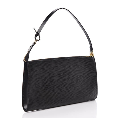 Louis Vuitton Epi Pochette Accessories 24 Black 2 of 7