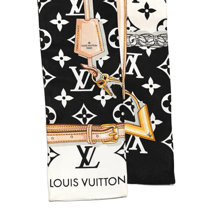 Louis Vuitton Silk Monogram Confidential Bandeau Black 2 of 4