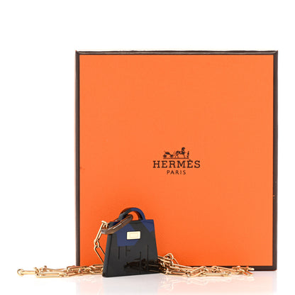 Hermes Amulette Laquee Kelly Pendant Necklace Soir 7 of 7