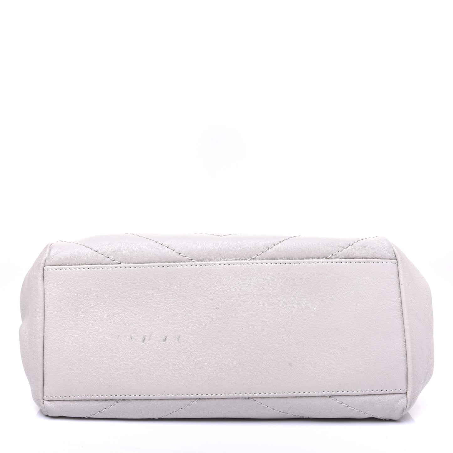Pebbled Lambskin Chevron Monogram Small Nolita White Vintage White Vintage