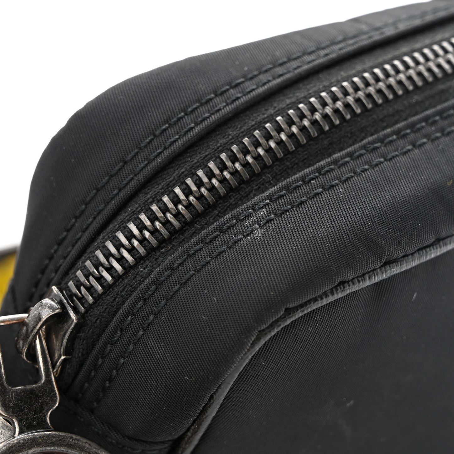 Nylon Logo Print Crossbody Bag Black