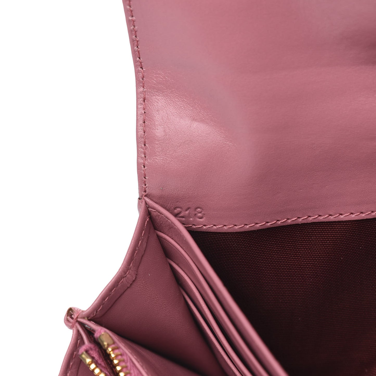 Patent Embossed Crocodile Continental Wallet Pink