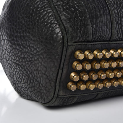 Alexander Wang Pebbled Lambskin Rockie Black Pale Gold Hardware 15 of 17