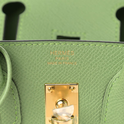 Hermes Epsom Birkin Sellier 25 Vert Criquet 6 of 11