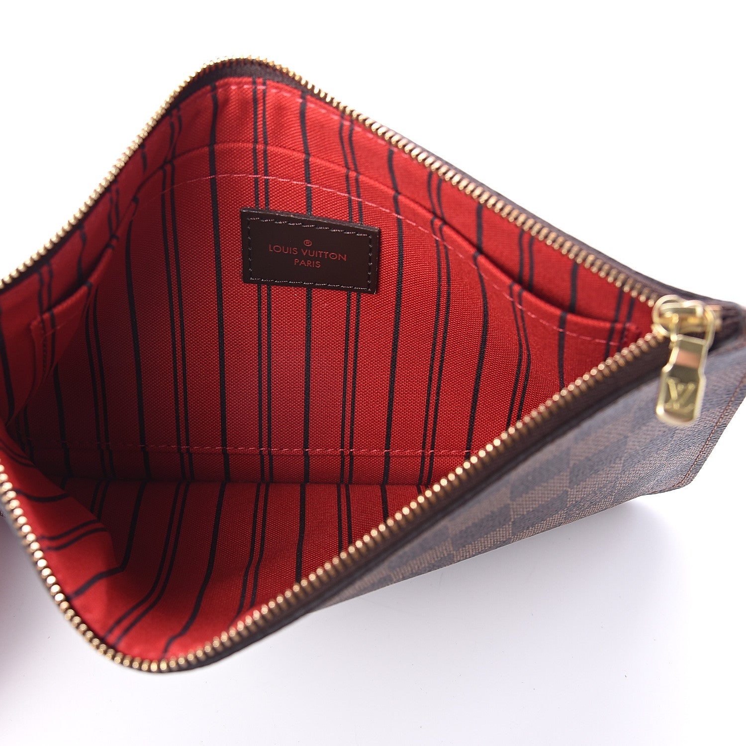 Louis Vuitton Damier Ebene Neverfull MM GM Pochette 4 of 6