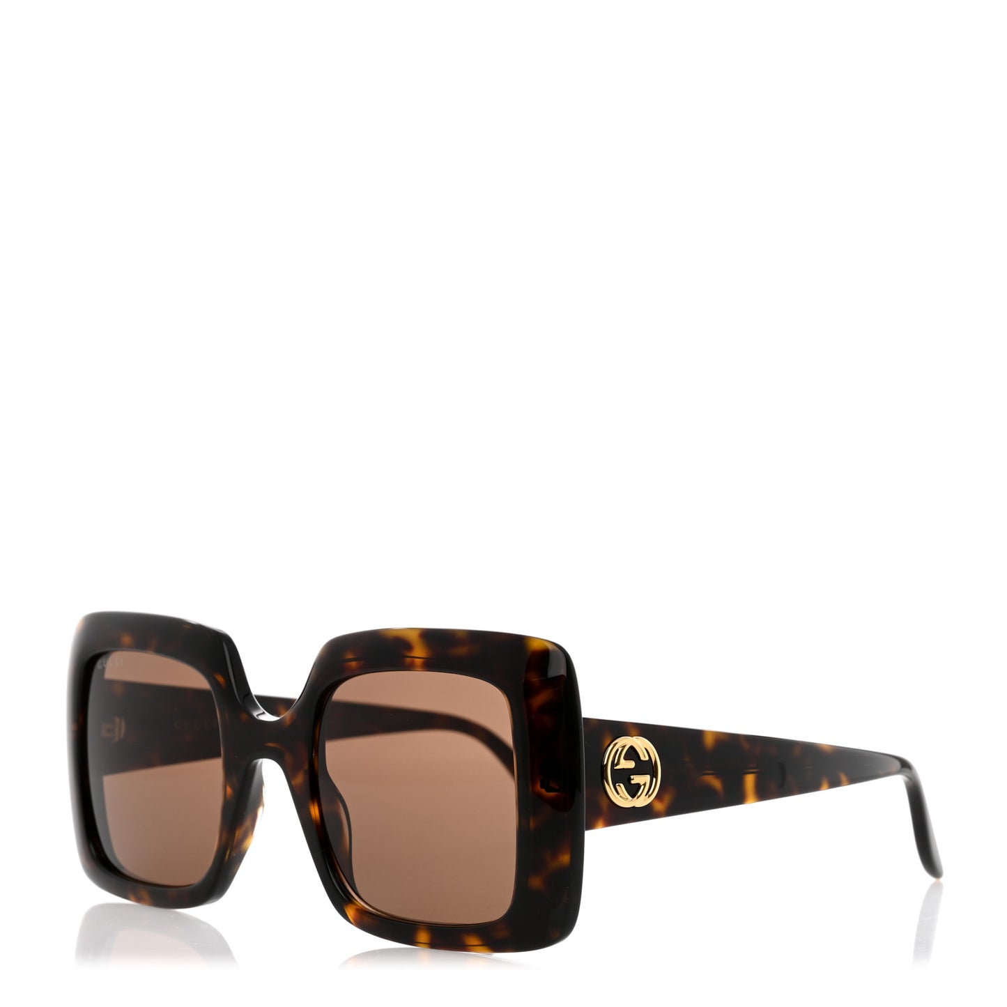 Acetate Square Frame Sunglasses GG0896S Tortoise