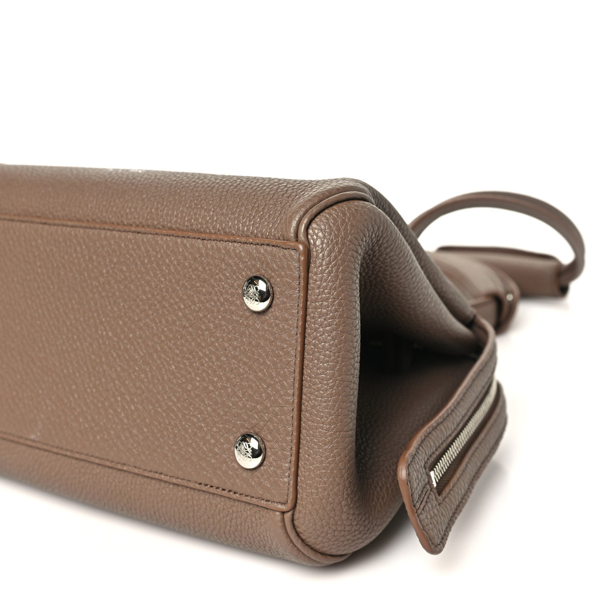 Loewe Grained Calfskin Small Madrid Bag  Taupe 9 of 9
